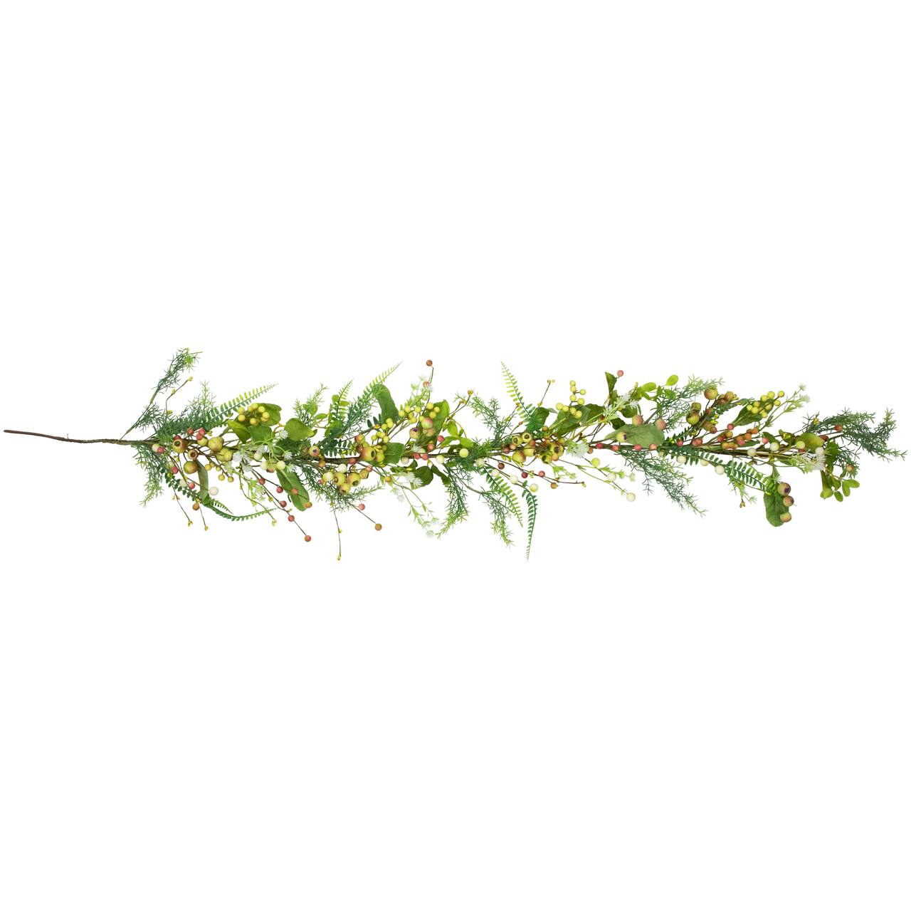 5ft. Berry & Crabapple Fern Foliage Spring Garland